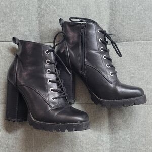 Call It Spring - Heeled Lace-Up Boots